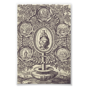Five glorious mysteries photo print