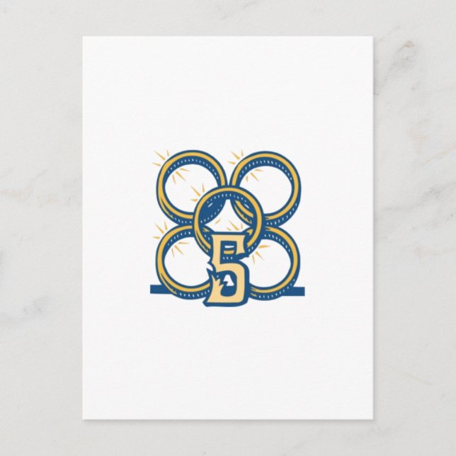 Five Gold Rings! Postcard (Front)