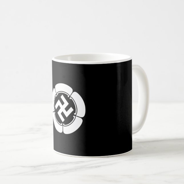 Five Gourd Crest with Manji Coffee Mug (Front Right)