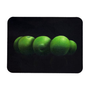 Five Green Apples Magnet