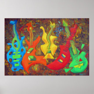 FIVE GUITARS POSTER