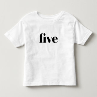 Five - Happy Birthday Shirt for Kids