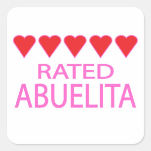 Five Heart Abuelita Square Sticker