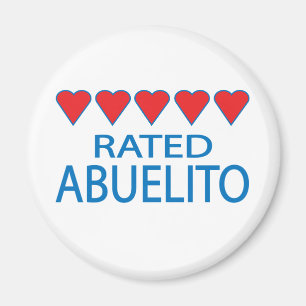 Five Heart Abuelito Magnet