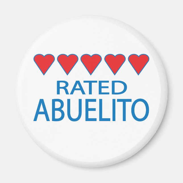 Five Heart Abuelito Magnet (Front)