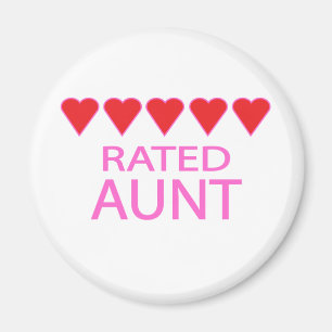 Five Heart Aunt Magnet