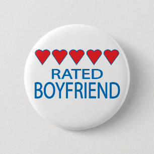 Five Heart Boyfriend 6 Cm Round Badge