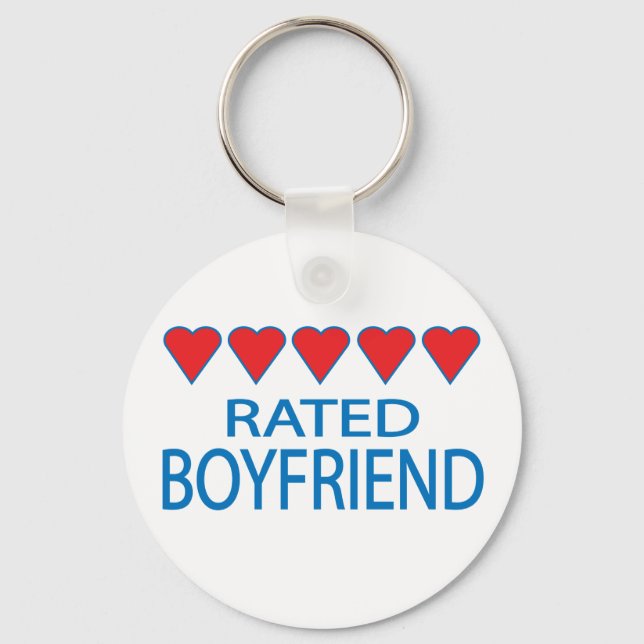 Five Heart Boyfriend Key Ring (Front)