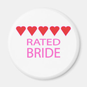 Five Heart Bride Magnet