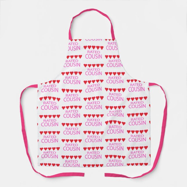 Five Heart Cousin Apron (Front)