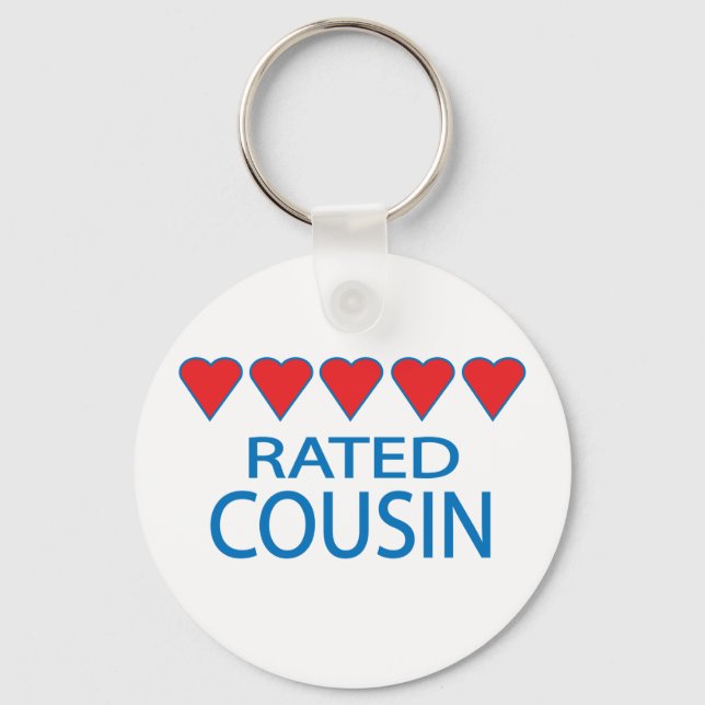 Five Heart Cousin Key Ring (Front)