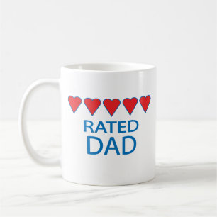 Five Heart Dad Coffee Mug