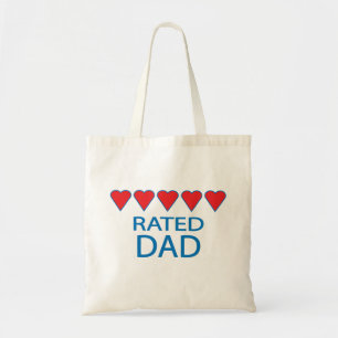 Five Heart Dad Tote Bag