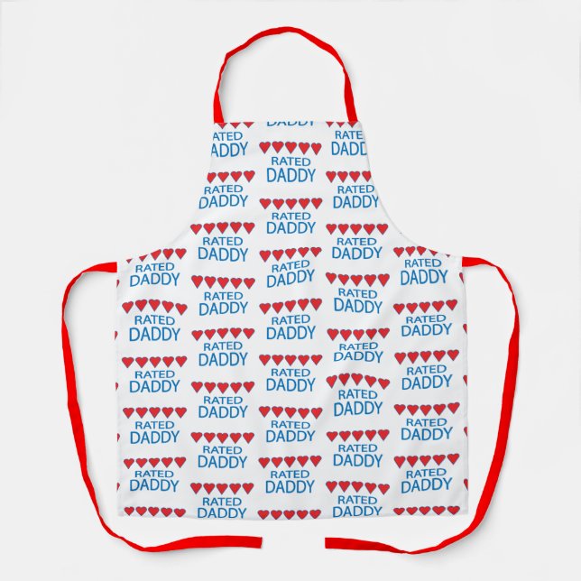 Five Heart Daddy Apron (Front)