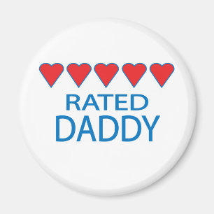 Five Heart Daddy Magnet