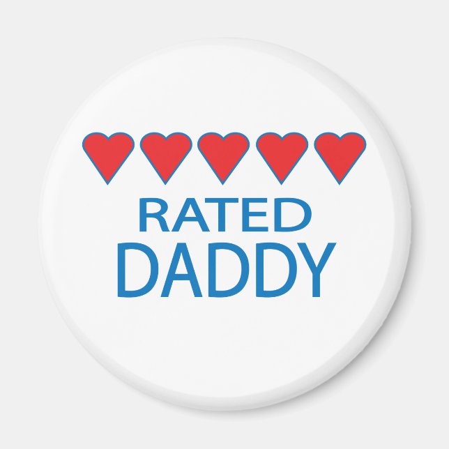 Five Heart Daddy Magnet (Front)