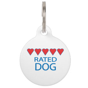 Five Heart Dog Pet Tag