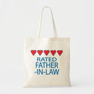 Five Heart Father-In-Law Tote Bag