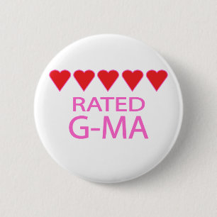 Five Heart G-Ma 6 Cm Round Badge