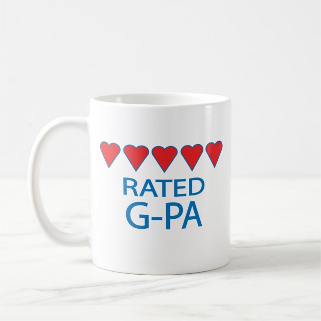 Five Heart G-Pa Coffee Mug (Left)