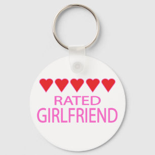 Five Heart Girlfriend Key Ring