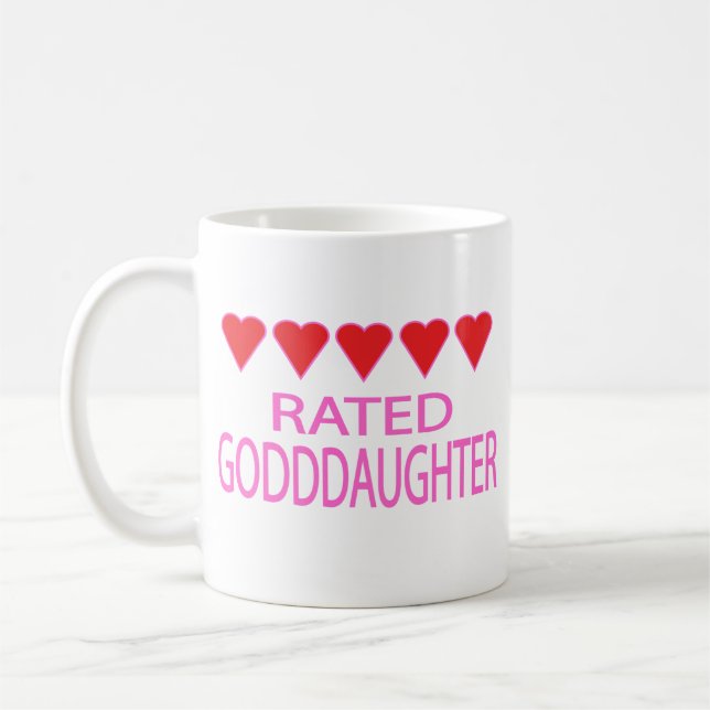 Five Heart Goddaughter Coffee Mug (Left)