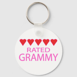 Five Heart Grammy Key Ring