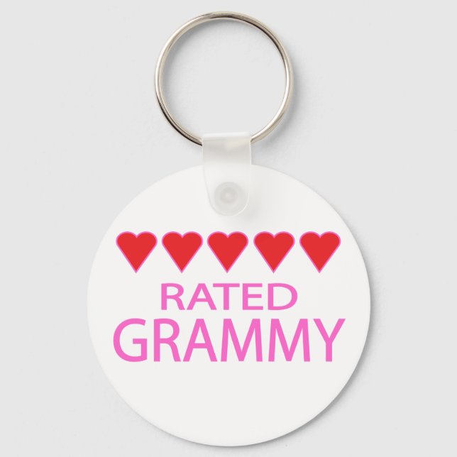 Five Heart Grammy Key Ring (Front)