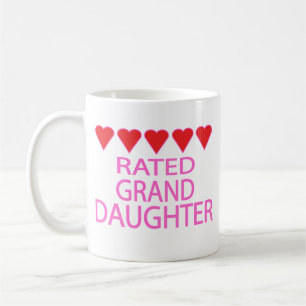 Five Heart Granddaughter Coffee Mug