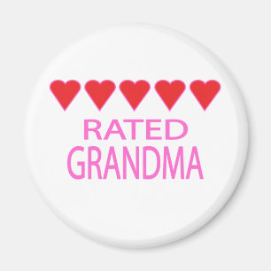 Five Heart Grandma Magnet