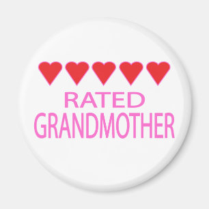 Five Heart Grandmother Magnet