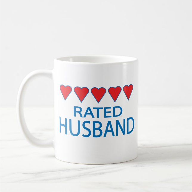 Five Heart Husband Coffee Mug (Left)