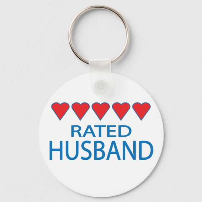 Five Heart Husband Key Ring (Front)