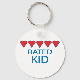 Five Heart Kid Key Ring