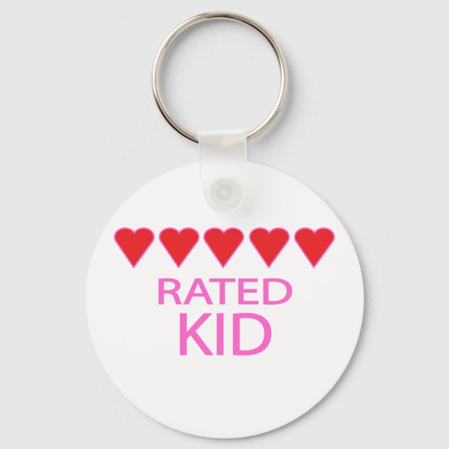 Five Heart Kid Key Ring (Front)