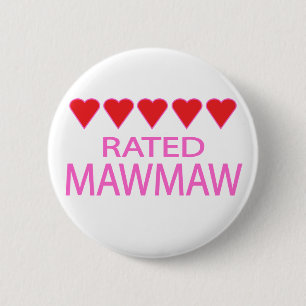 Five Heart MawMaw 6 Cm Round Badge