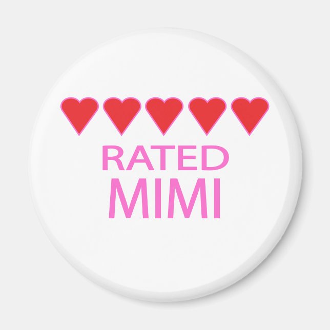 Five Heart Mimi Magnet (Front)