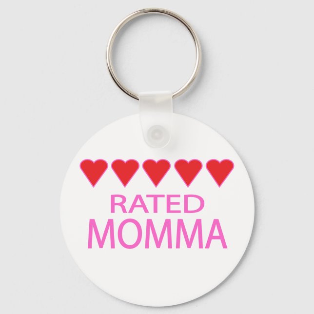 Five Heart Momma Key Ring (Front)