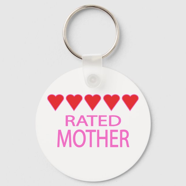 Five Heart Mother Key Ring (Front)