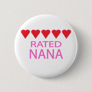 Five Heart Nana 6 Cm Round Badge