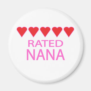 Five Heart Nana Magnet