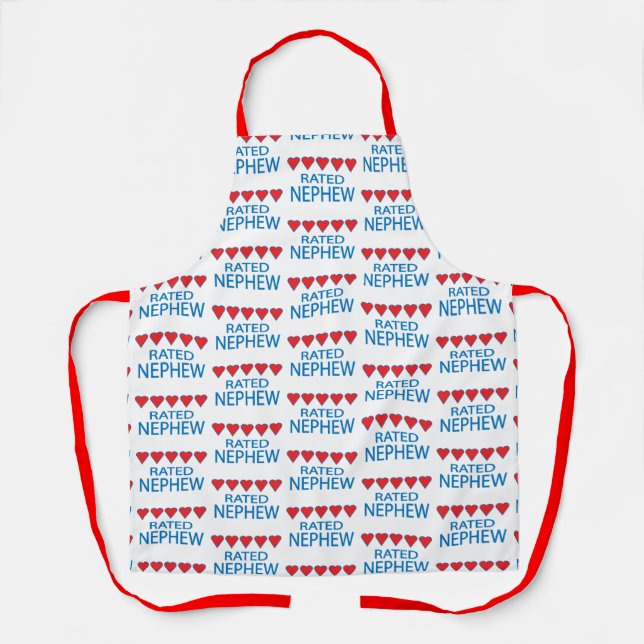 Five Heart Nephew Apron (Front)