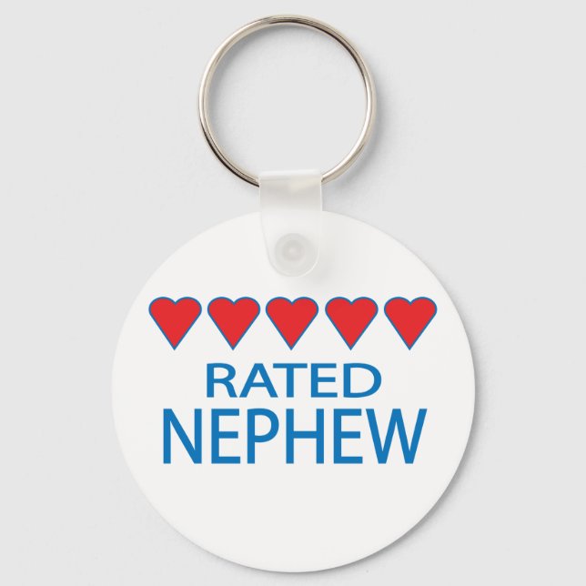 Five Heart Nephew Key Ring (Front)