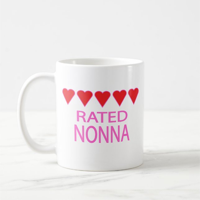 Five Heart Nonna Coffee Mug (Left)