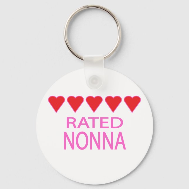 Five Heart Nonna Key Ring (Front)