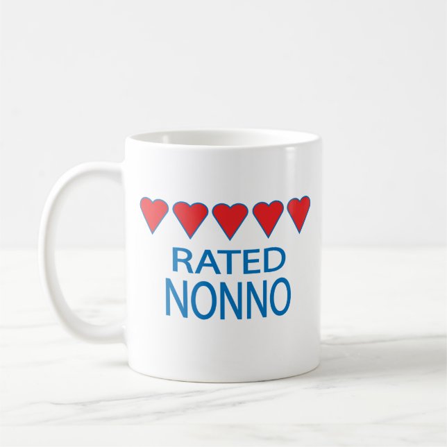 Five Heart Nonno Coffee Mug (Left)