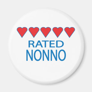 Five Heart Nonno Magnet