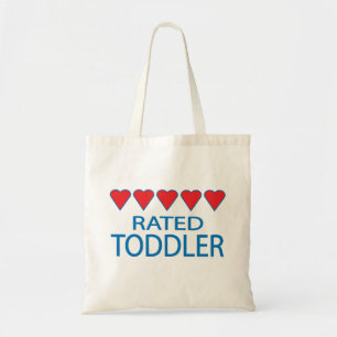 Five Heart Toddler Tote Bag
