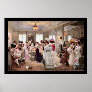 Five Hours At Paquin - Henri Gervex Poster