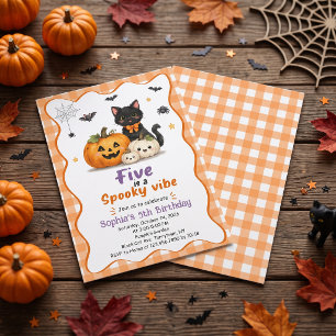 Five is a Spooky Halloween 5th Birthday Invitation